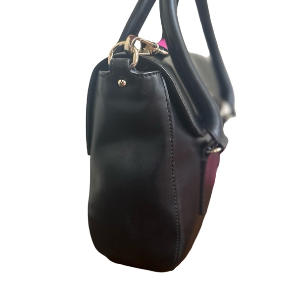 Kate Spade Black and Hot Pink Handbag - EUC - Picture 8 of 9